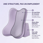 HAVRE — Coussin de lecture pour lit, mousse à mémoire de forme