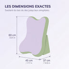 HAVRE — Coussin de lecture pour lit, mousse à mémoire de forme