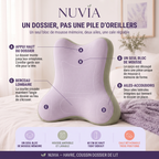 HAVRE — Coussin de lecture pour lit, mousse à mémoire de forme