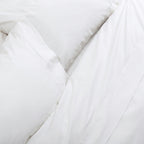 Gros plan sur le tissage bambou NUVIA Blanc
