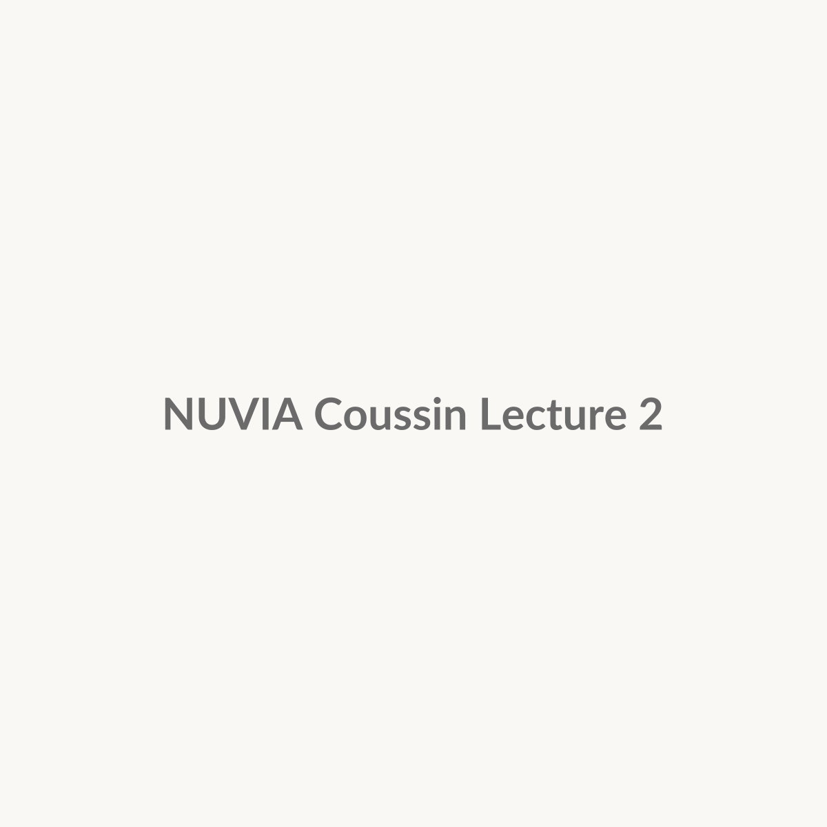 Coussin lecture NUVIA 2