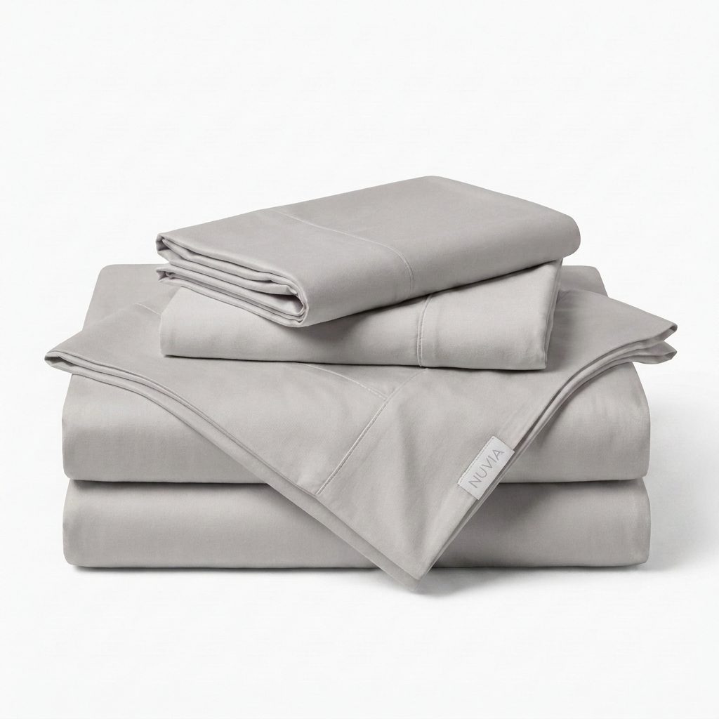 Ensemble de draps NUVIA en bambou — Gris